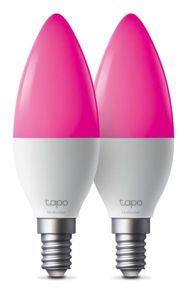 TP-Link Tapo Smart Wi-Fi višebojna žarulja E14, 8.6W, 470lm, 2500K - 6500K, glasovna kontrola (Amazon Alexa & Google Assistant)