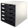 Kutija s  5 ladica Post set Leitz 52800095 crna