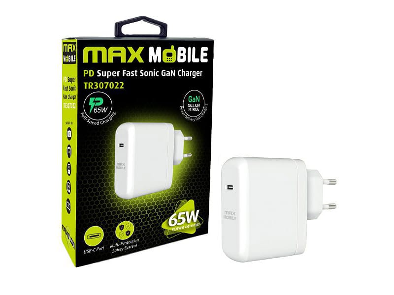 Max Mobile punjač PD Super Fast Sonic Charge Type C TR-307002 GaN 65W