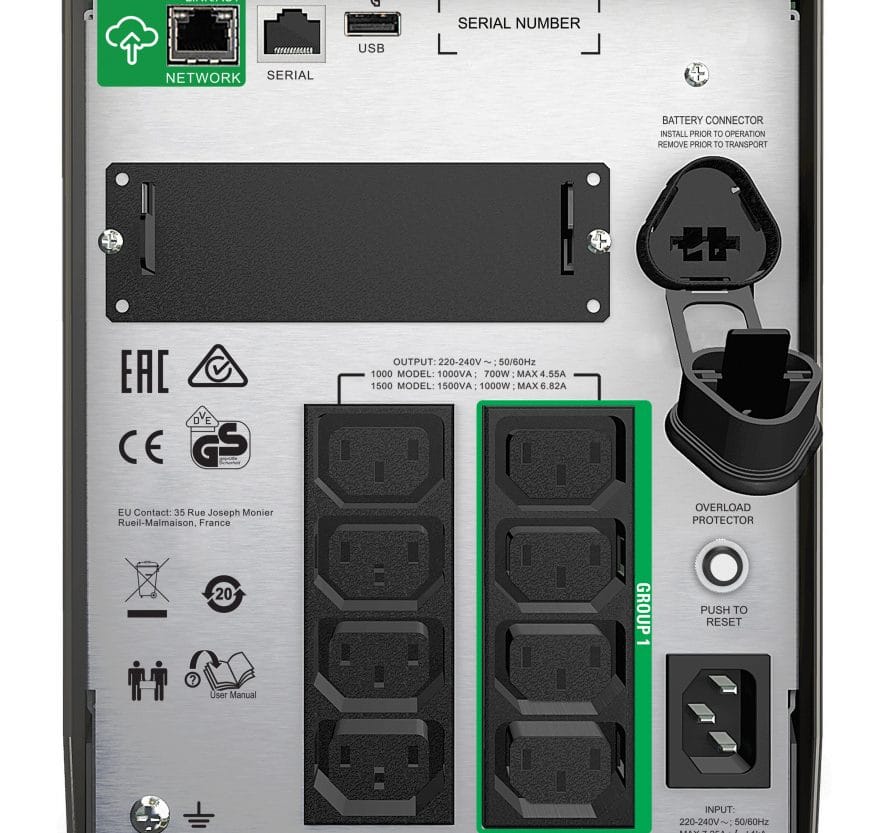 Alternative view of UPS APC 1500VA SMT1500IC