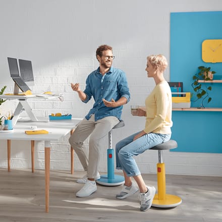 Stolica ergonomska Sit-Stand 2u1 Ergo Cosy Active Leitz 65180061 plava - Slika 10