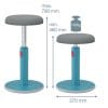 Stolica ergonomska Sit-Stand 2u1 Ergo Cosy Active Leitz 65180061 plava - Slika 8
