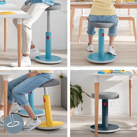 Stolica ergonomska Sit-Stand 2u1 Ergo Cosy Active Leitz 65180061 plava - Slika 3