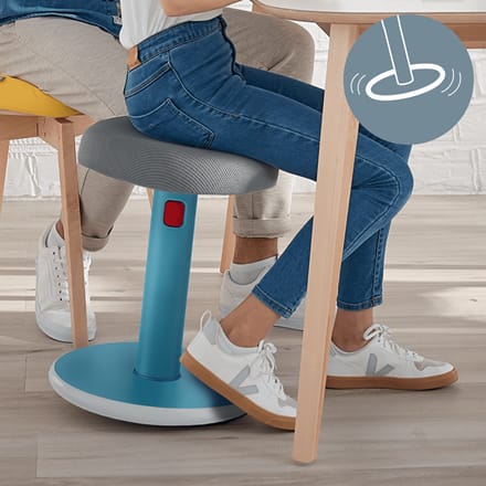 Stolica ergonomska Sit-Stand 2u1 Ergo Cosy Active Leitz 65180061 plava - Slika 5
