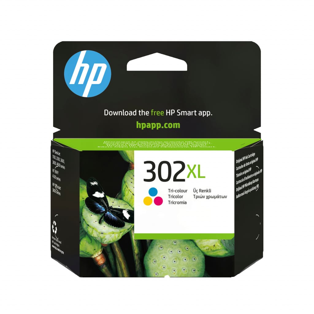 Tinta HP No.302XL F6U67AE Tri-color
