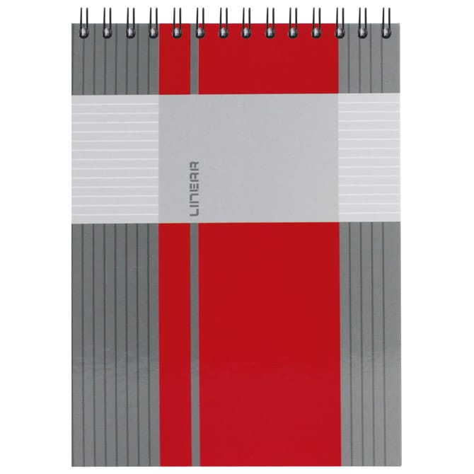 Blok kolegij A5 crte  80L spirala gore mat+lak Linear Marker 4-65