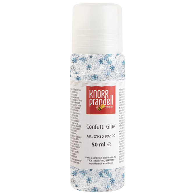 Ljepilo glitter konfeti 50 ml Pahulje Knorr Prandell 21-8099204 plavo