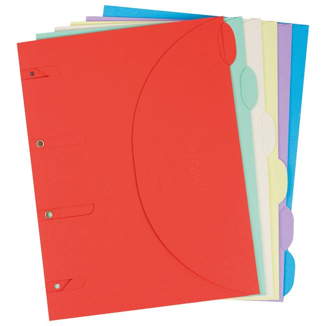 Fascikl uložni s 4rupe karton A4 3 klapne+čičak pk6 Tarifold(Djois)111302 sortirano