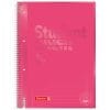 Blok kolegij A4 crte  80L perforacija+4rupe Color Code Brunnen 10-69927 125 roza