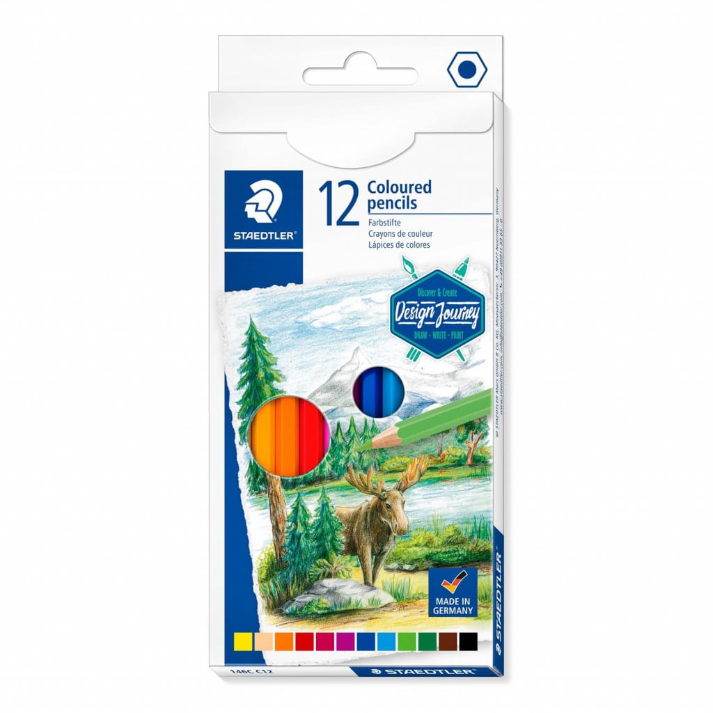 Boje drvene 12boja Design Journey Staedtler 146C C12 blister