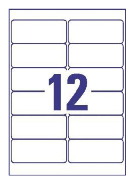 Alternative view of Etikete LK  99,1x42,3 mm polyester pk25L Zweckform 4772-25 prozirne