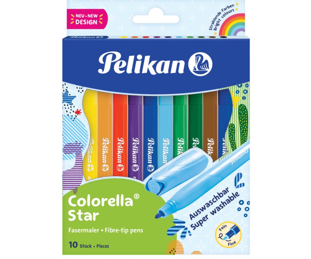 Flomaster školski  10boja Colorella star Pelikan 822299 (300009805) blister