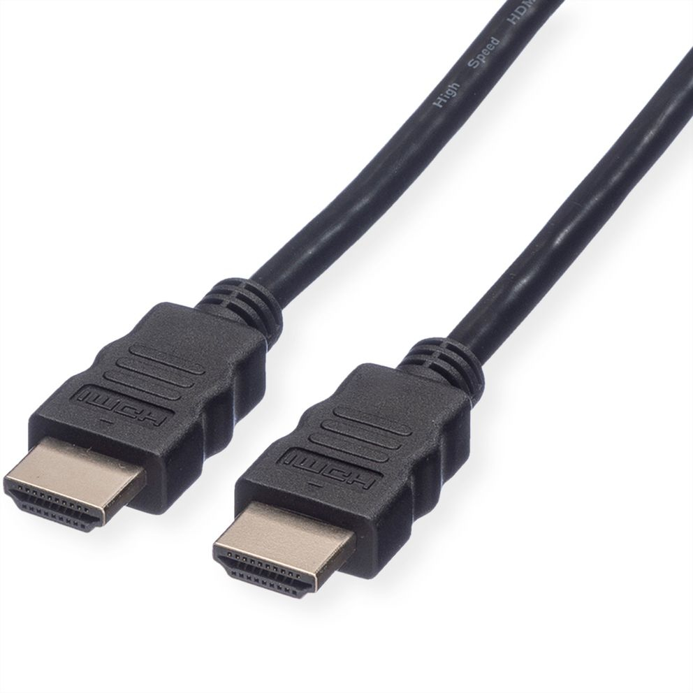 Roline VALUE Ultra HD 8K HDMI v2.1 kabel sa mrežom, M/M, crni, 0.5m