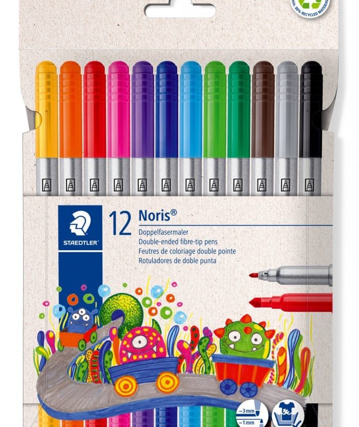 Flomaster školski  12boja obostrani Noris Staedtler 320 C12