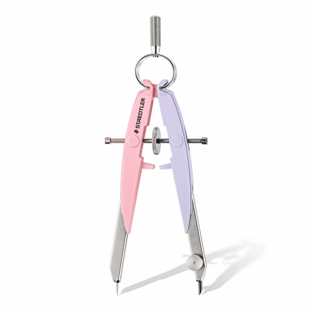 Šestar s preciznim podešavanjem Mars Comfort Pastel Staedtler 556 00-PA2 rozo/ljubičasti blister - Slika 2
