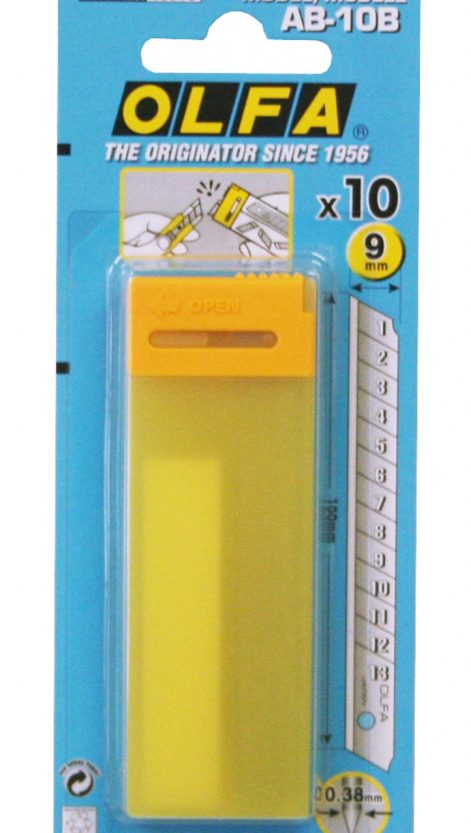 Alternative view of Nož za skalpel  9 mm pk10 Olfa AB10-B srebrni blister