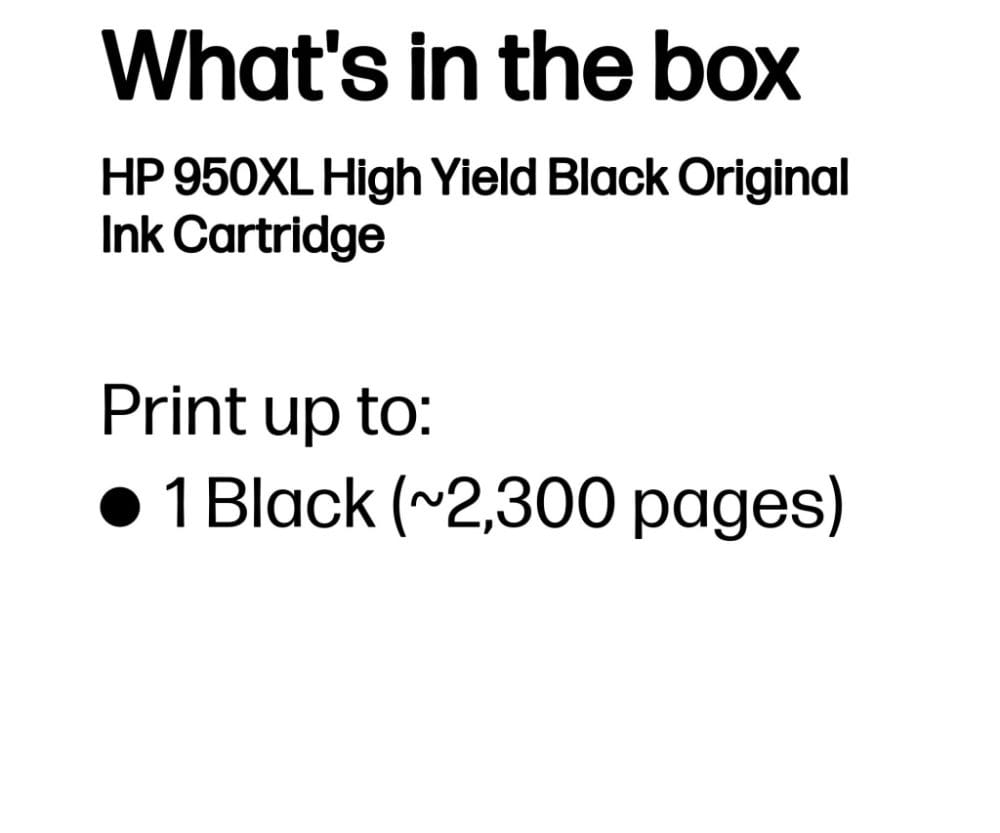 Alternative view of Tinta HP No.950XL Black CN045AE