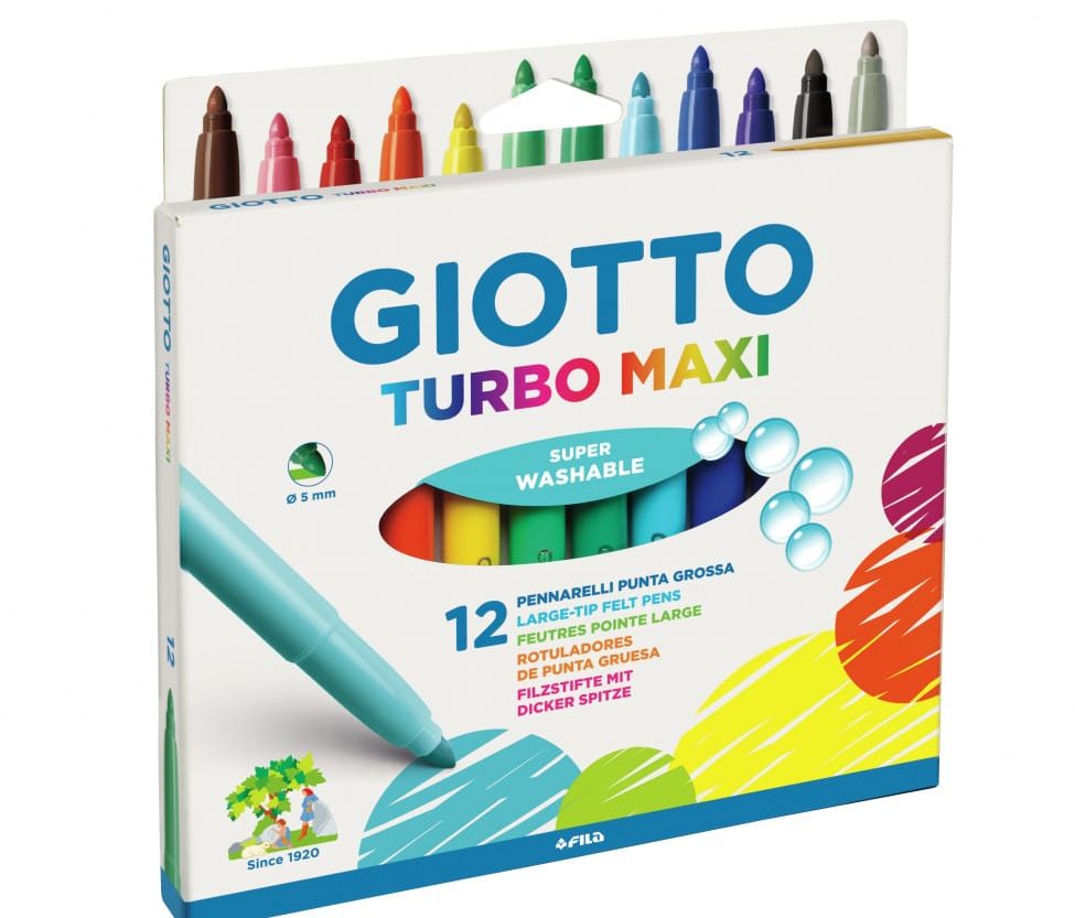 Flomaster školski  12boja Giotto Maxi Fila 0762 blister