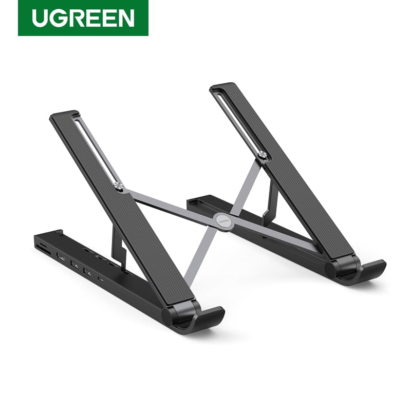 UGREEN X-Kit stalak za prijenosnik 5-u-1 HUB USB Type C - 2x USB 3.2 Gen, HDMI 4K 30 Hz, 3D, SD/microSD čitač - Slika 3