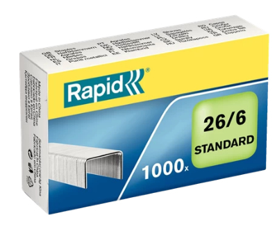 Spajalice strojne br.26/6 pk1000 Standard Rapid 24861300
