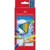 Boje drvene  10boja trokutaste +šiljilo Faber-Castell 116510 blister
