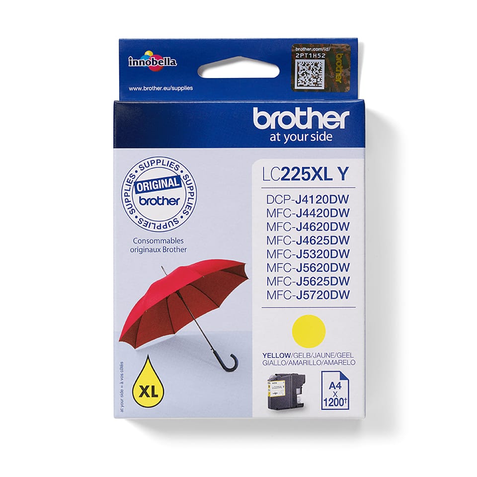 Tinta Brother LC-225 XL Yellow