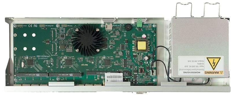 Mikrotik RouterBOARD RB1100AHx4, Annapurna Alpine AL21400 Cortex A15 CPU (4-cores, 1.4GHz/core), 1GB RAM, 13xGbit LAN, RouterOS L6, 1U rackmount kućište, Dual PSU - Slika 3