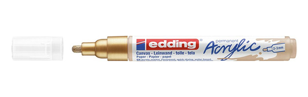Marker akrilni 2-3 mm Edding 5100924 zlatni