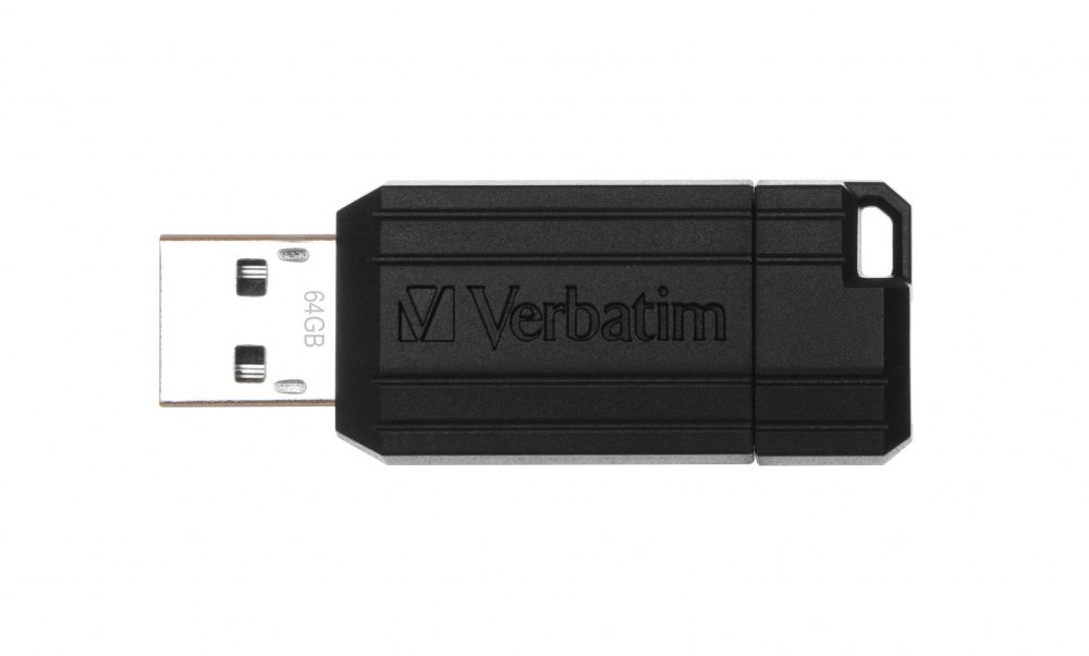 Verbatim USB 2.0 Flash Drive 64GB PinStripe crni