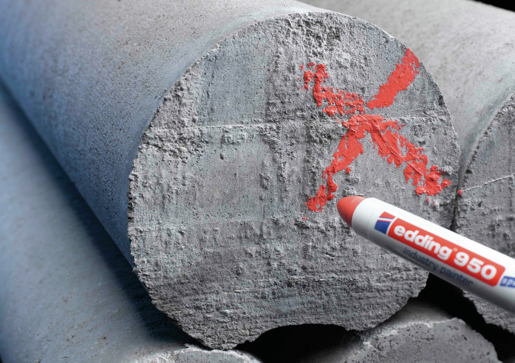 Marker industrijski painter permanentni 10 mm Edding 950 bijeli - Slika 7