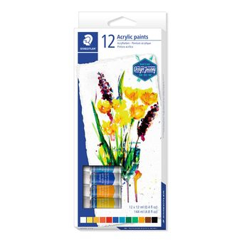 Boja akrilna  12 ml aluminijska tuba 12boja Design Journey Staedtler 8500 C12