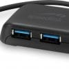 Hub SPEEDLINK Snappy EVO, 4 portni USB3.0, USB 3.1 Gen 1, USB 3.2 Gen 1 (5 Gbit-s), pasivni, crni