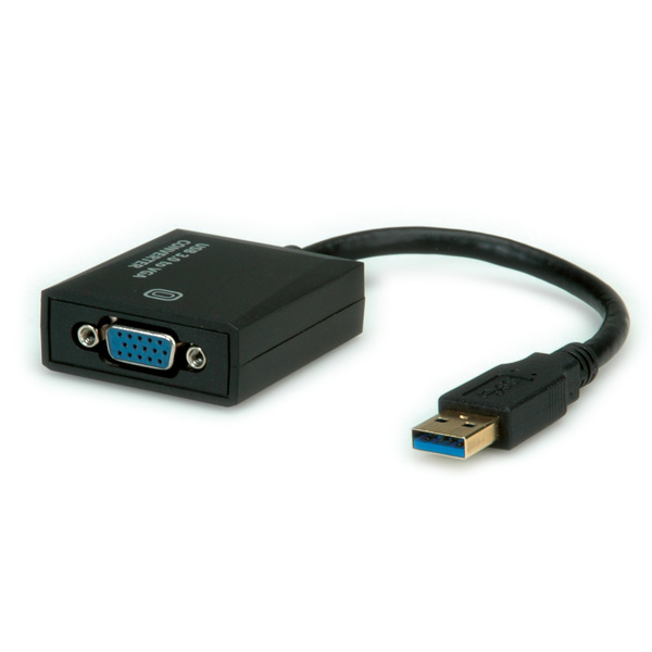 Roline VALUE adapter USB3.2 Gen1 - VGA M/F, 0.15m