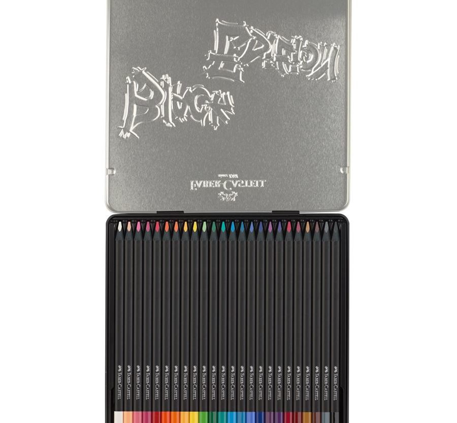 Alternative view of Boje drvene  24boje metalna kutija Black Edition Faber-Castell 116425