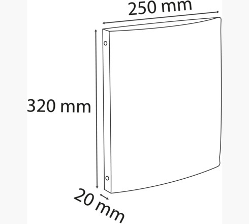 Alternative view of Mapa uložna 4ringa-fi15 mm A4 pp Opaque Exacompta 51191E crna