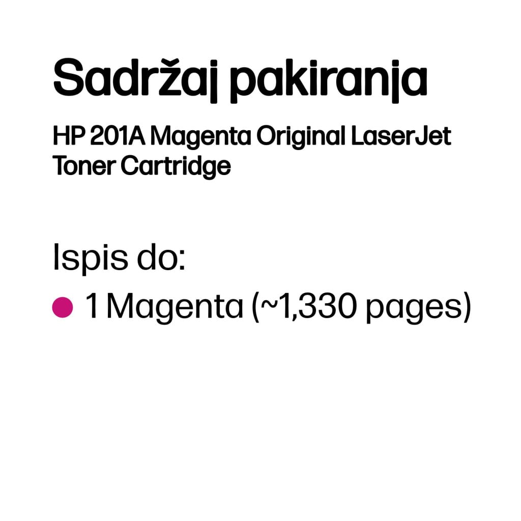 HP 201A Tonercartridge magenta - Slika 3