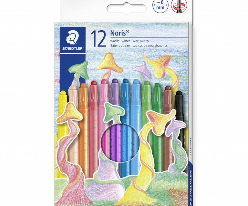 Boje voštane 12boja kartonska kutija okretne Noris club Staedtler 221 NWP12 blister