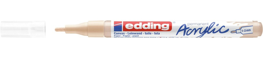 Marker akrilni 1-2 mm Edding 5300255 bež