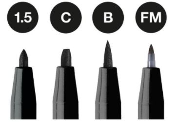 Set Pitt artist pk4 Black Faber-Castell 167153 blister - Slika 2