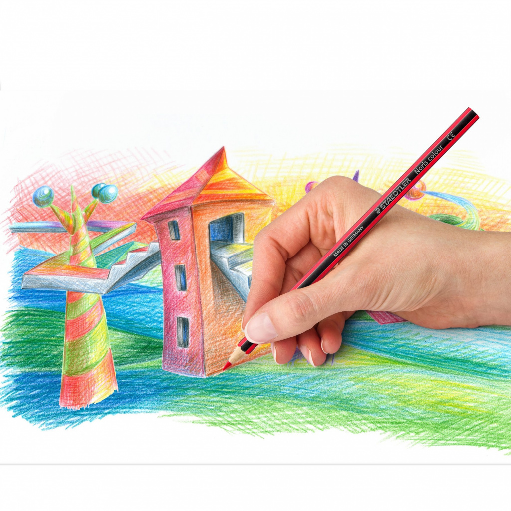 Boje drvene 12boja Noris colour Staedtler 185 C12 blister - Slika 4