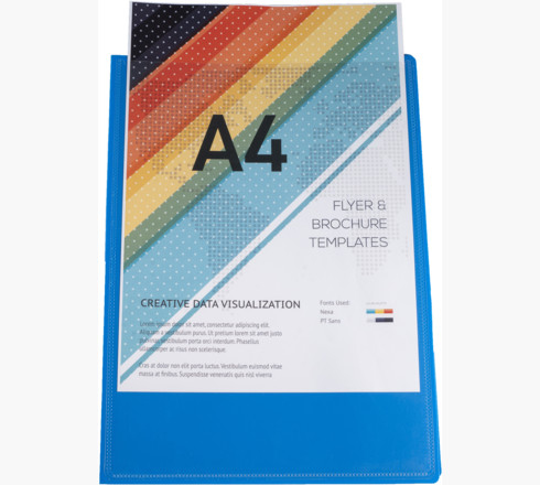 Mapa uložna varena A4 s  20 fascikli "U" i džepom pp Kreacover Exacompta 5720E sortirano