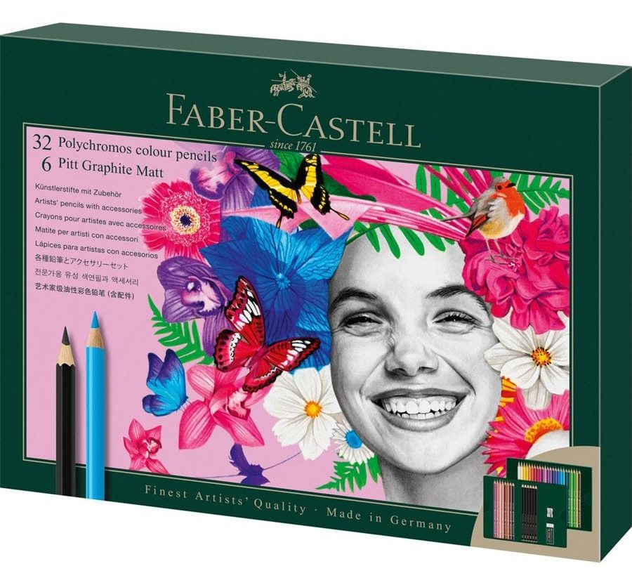 Set Polychromos & Pitt graphite matt pk40 Faber Castell 210053!!
