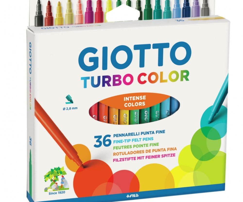 Flomaster školski  36boja Giotto Turbo Color Fila 0716 blister