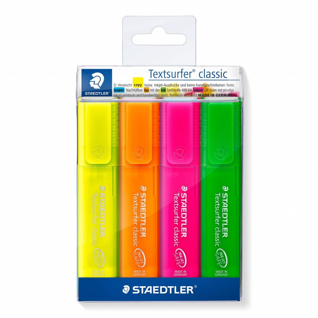 Signir 1-5 mm classic neon Staedtler 364 P WP4 4boje