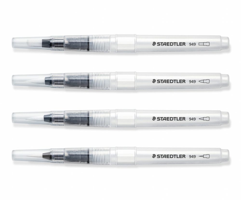 Alternative view of Kist za vodene boje sa spremnikom za vodu pk4 Design Journey Staedtler 949-SBK4-C blister