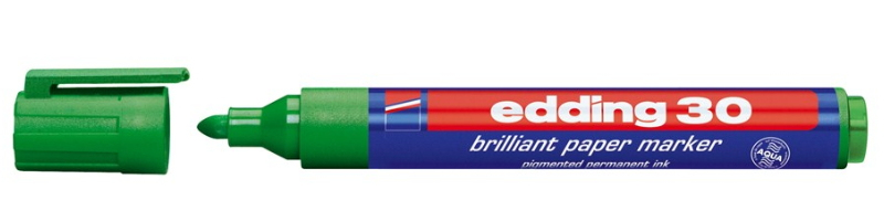 Marker briljant za papir 1,5-3 mm Edding 30 zeleni