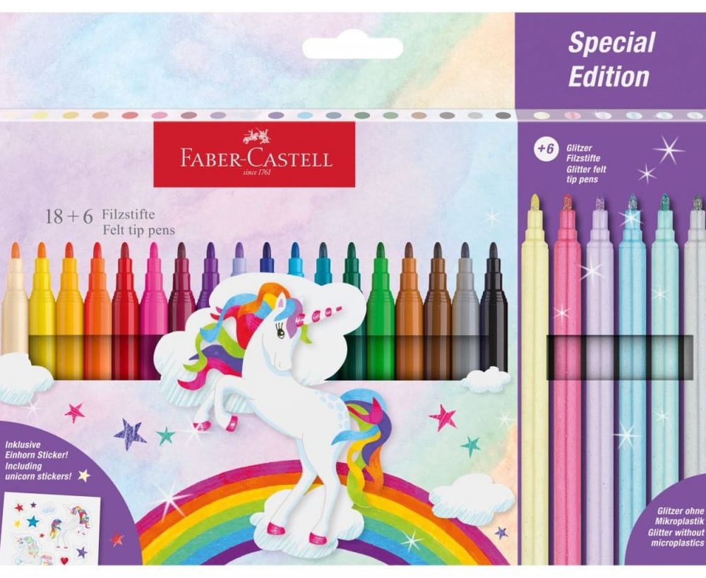 Flomaster školski  18+6boja Unicorn Faber Castell 554221 blister
