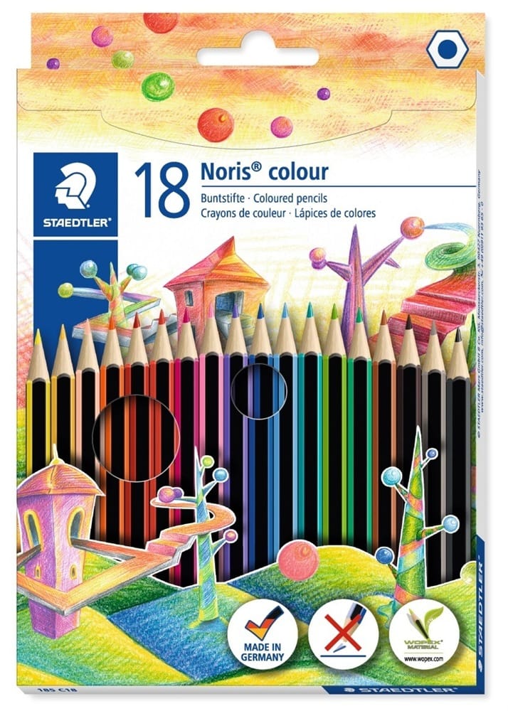 Boje drvene 18boja Noris colour Staedtler 185 C18 blister