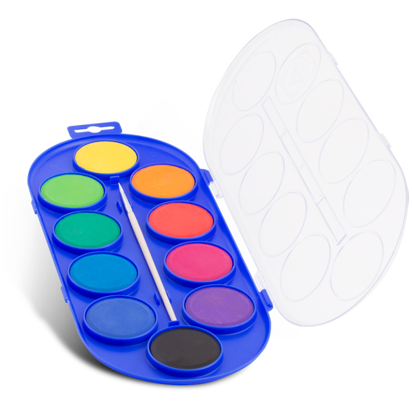 Alternative view of Boja vodena fi 44 mm 10boja+kist Primo 120A10SG blister