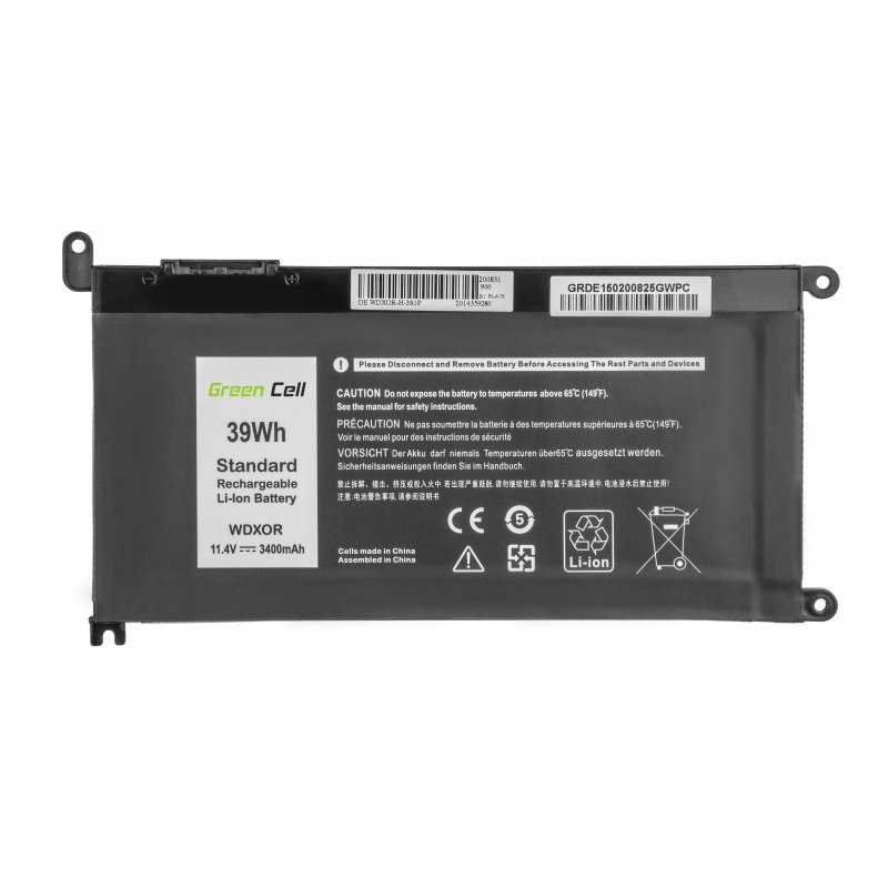 Green Cell (DE150) 3400 mAh,11.4V baterija za Dell Inspiron 13 5368 5378 5379 14 5482 15 5565 5567 5568 5570 5578 5579 7560 7570 17 5770